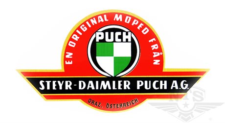 Bakskjermsdekal Puch