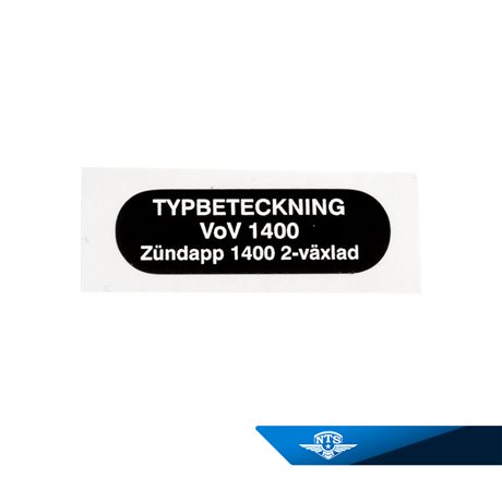 Typeskilt Zündapp Combinette 428