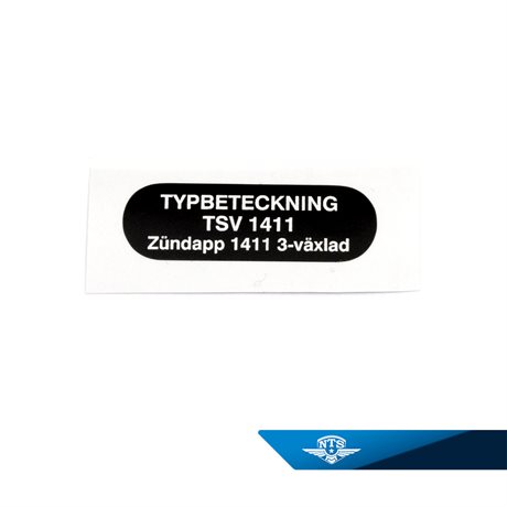 Typeskilt ZD30 Friend