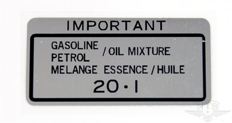 Dekal, oljeblandning FS1/FS1-DX 1978-
