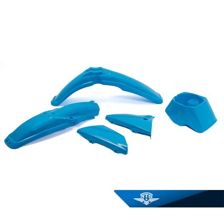 KÅPE OG SKJERMSETT NTS FOR YAMAHA DT50/80MX, lyse blå