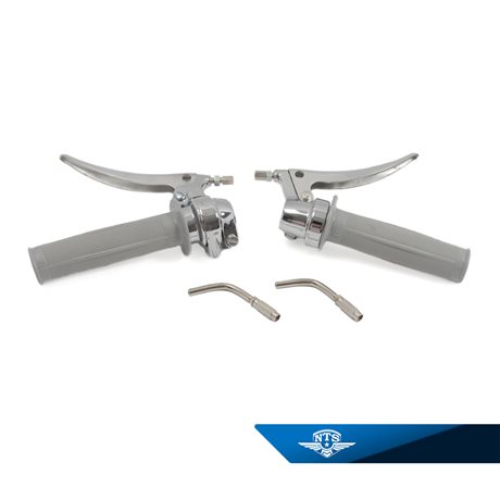 Håndtaksett, gass NTS-243 og 2-girs håndtak NTS-643 krom/KS