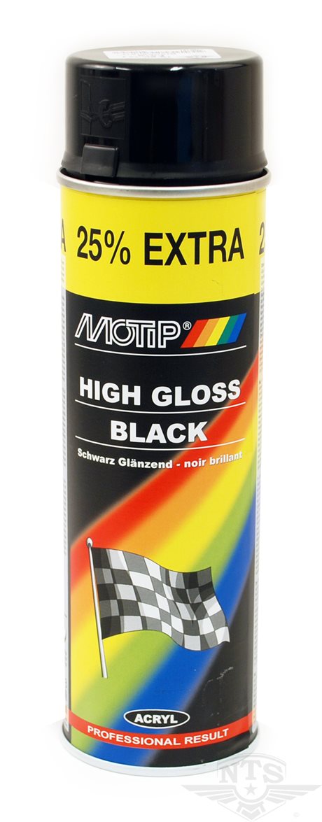 Spraylakk Blanksvart Uni. (500ml)