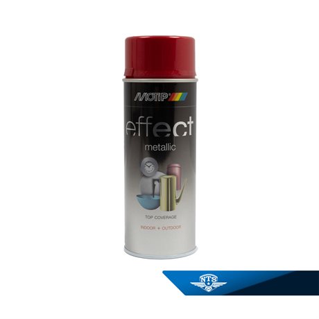 Spraylakk, rød metallic (400 ml)