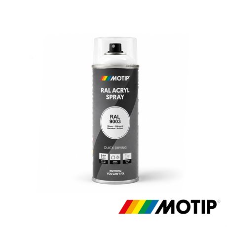 Lakk, Ross/Shasta hvit 400ml. for Honda MT50