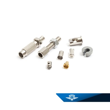 Strammer/nippelsett for gashandtak/frambrems (NTS-250)