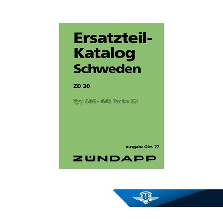 Reservedelskatalog Zündapp ZD30