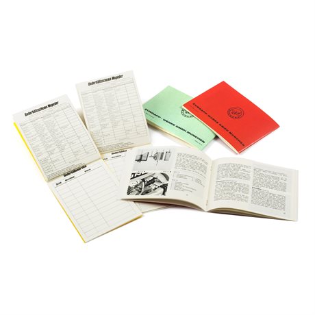 Instruksjonsbok og tilleggsdokument Zü. KS50 1970-74