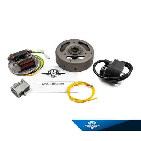 Svinghjulsmagnet NTS 6V-33W Elektronisk for Puch, Sachs, Zündapp og andre