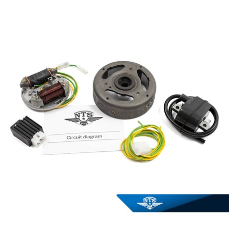 Svinghjulsmagnet NTS 12V-43W Elektronisk for Puch Maxi