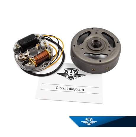 Svinghjulsmagnet NTS 6V-19W for Puch Maxi