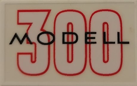 Dekal "300" transparent