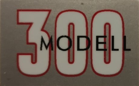 Dekal "300" sølv