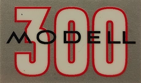 Dekal "300" krom