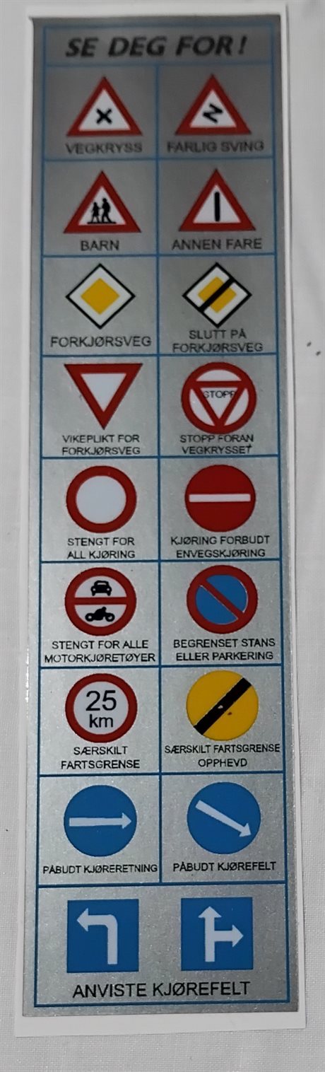 Tankdekal sølv