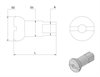 Eikernippelsett Blank 5,8 mm, for 2,6 mm eiker (BC56) 36-Pack